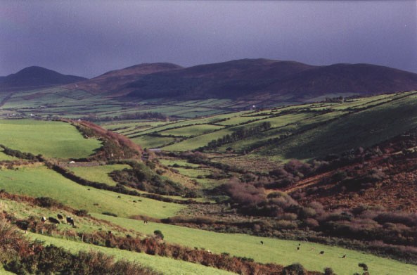 a valley on Dingle