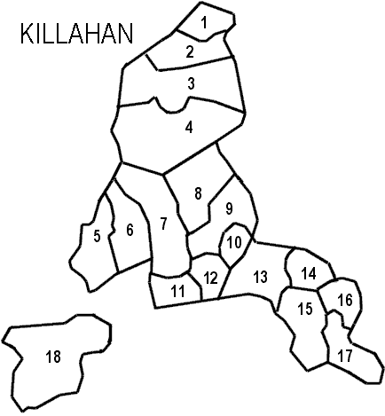 Killahan Civil Parish. Co. Kerry