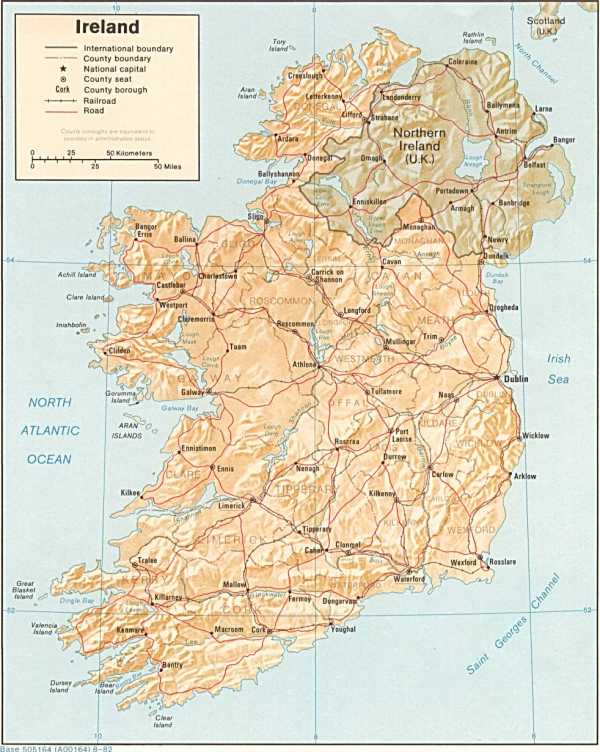 map of Ireland