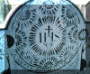 Close-up of HEADSTONE IN OLDLEIGHLIN CHURCHYARD