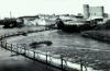 Carlow Castle and the River Barrow weir south of Graigue Bridge