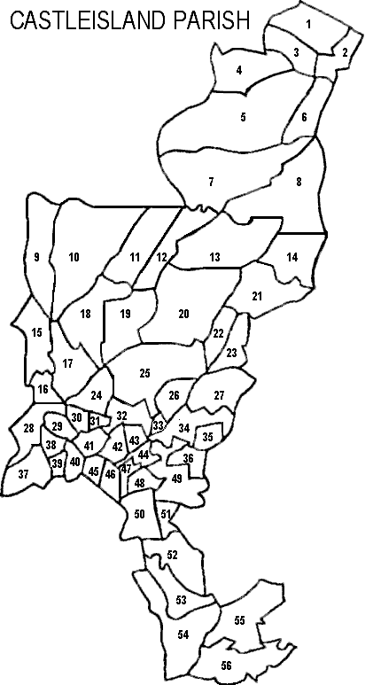 Townlands in Castle Island Civil Parish