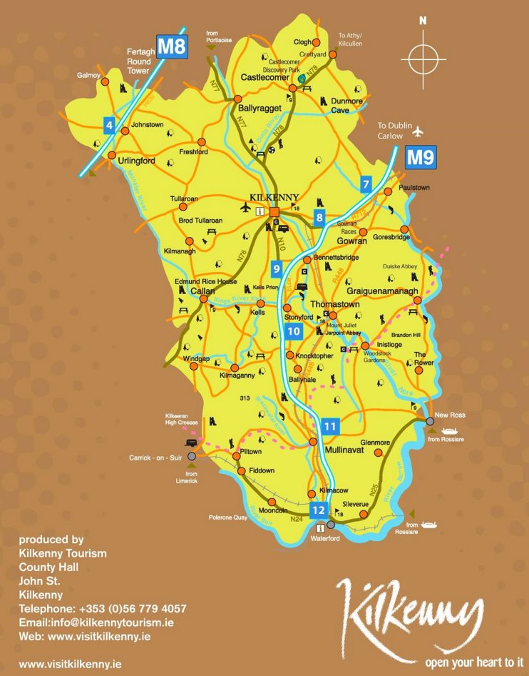 County Kilkenny Map